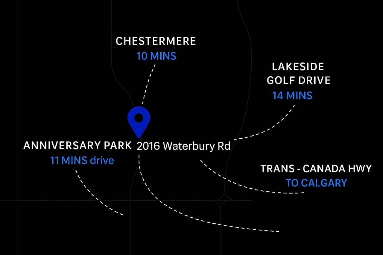 Chestermere Map
